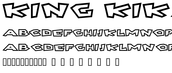 King Kikapu font